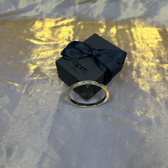 APM Monaco Bonheur Green Bangle - Picture 3 of 4